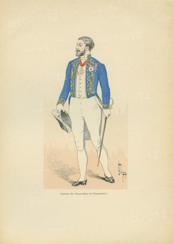Costume des Chambellans de l'Impératrice, sous le Second Empire