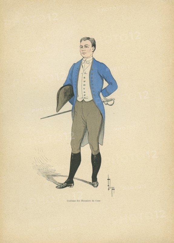 Costume des Huissiers de cour, sous le Second Empire