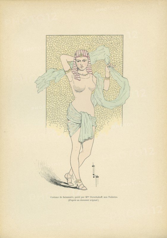 Costume de Salammbô porté par Mme Gorschakoff aux Tuileries
