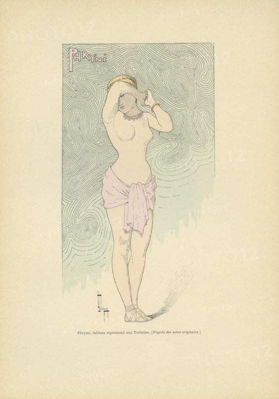 Phryné, tableau vivant représenté lors d'un bal aux Tuileries, sous le Second Empire