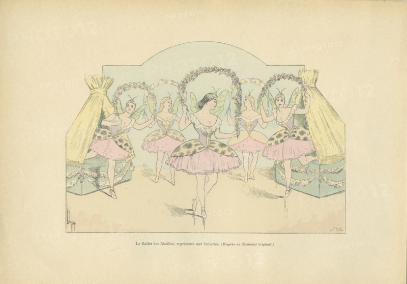 Le Ballet des Abeilles, tableau vivant représenté lors d'un bal aux Tuileries, sous le Second Empire
