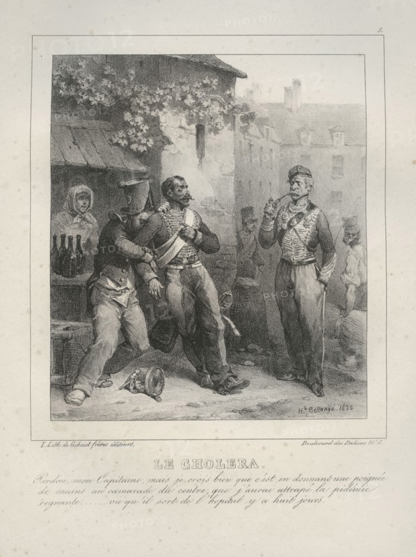 Bellangé, "Le choléra"