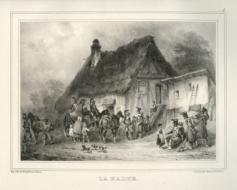 Bellangé, "La halte"