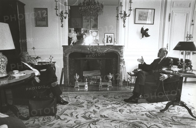 Valéry Giscard d'Estaing with Helmut Schmidt, Elysée Palace, 1981