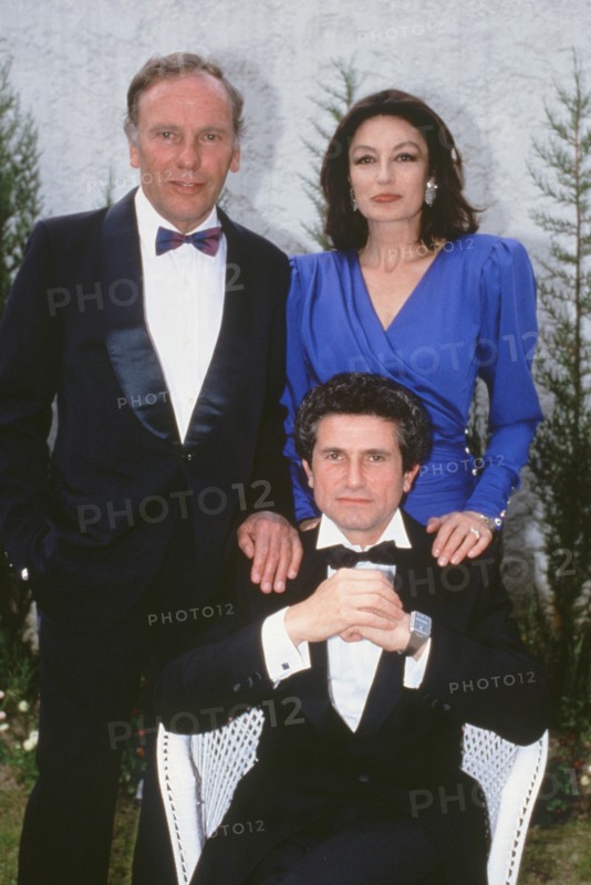 Jean-Louis Trintignant, Anouk Aimée and Claude Lelouch, 1986