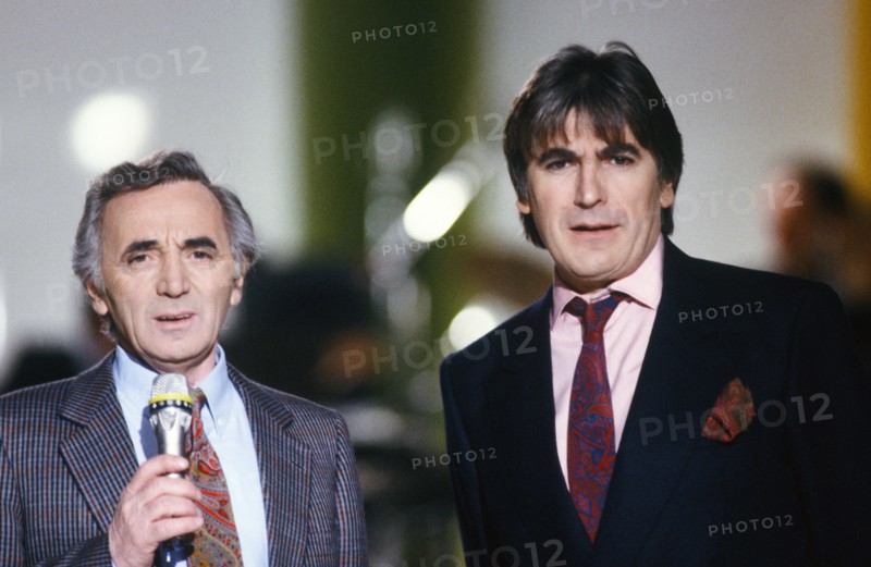 Charles Aznavour, Serge Lama, 1989