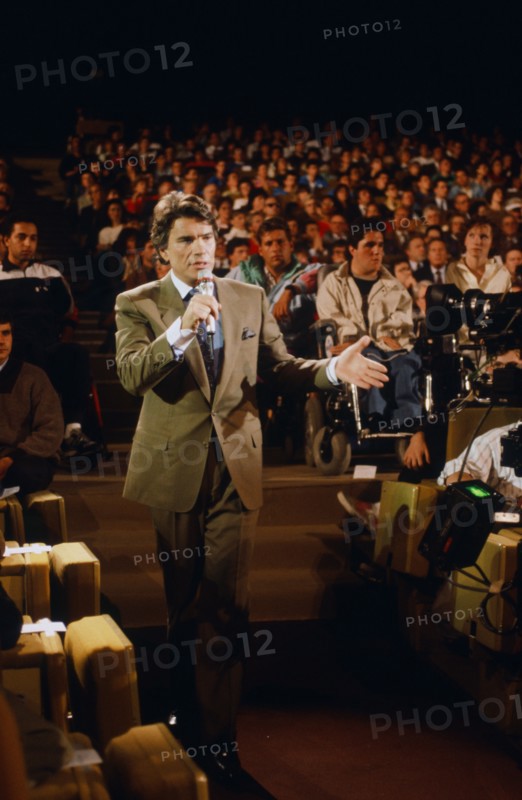 Gilbert Montagné and Bernard Tapie, 1990