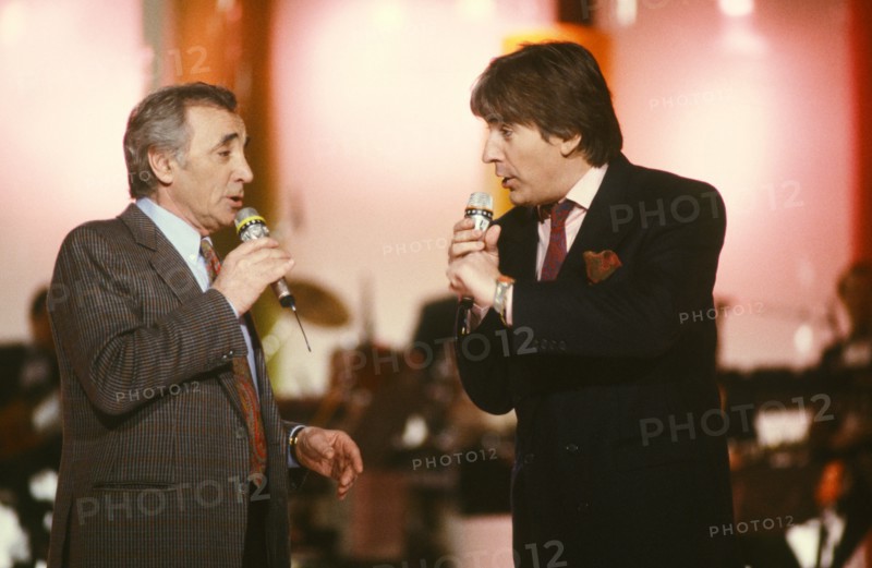 Charles Aznavour, Serge Lama, 1989
