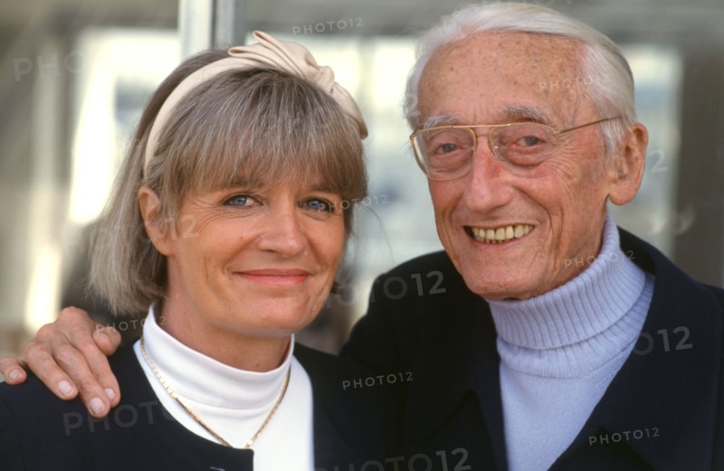 Jacques-Yves Cousteau et sa femme Francine