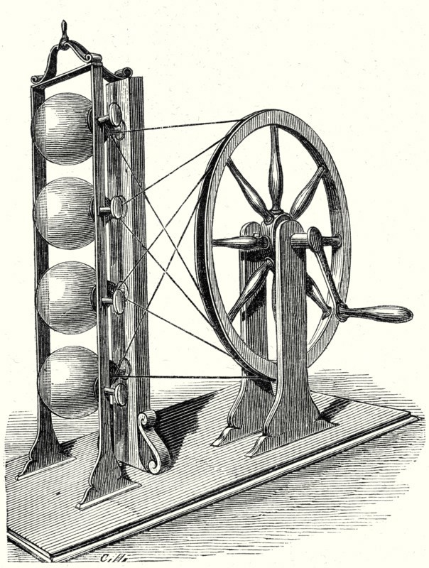 Electric machine used by Watson to ignite alcoholic spirits