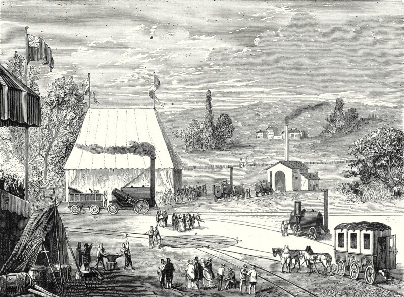 The locomotive contest in Liverpool in October 1829