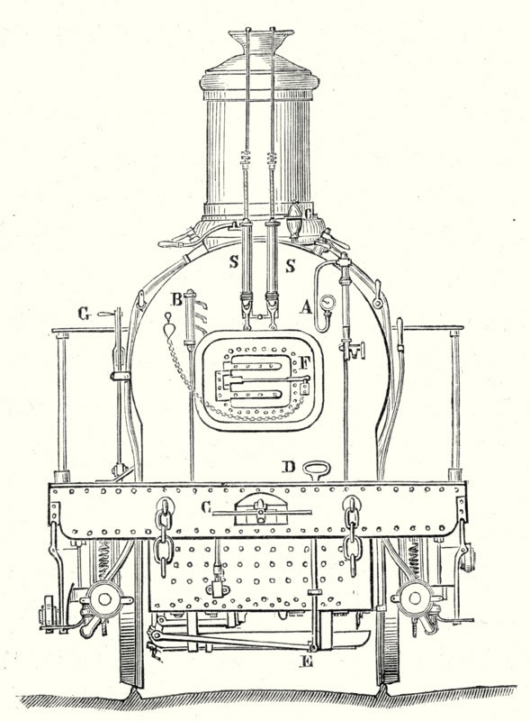 Rear of a locomotive
