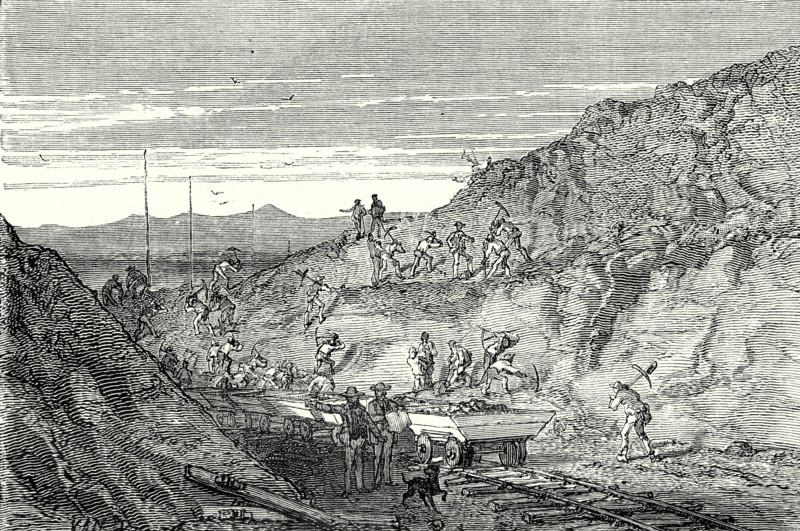 The creation of a deep trench