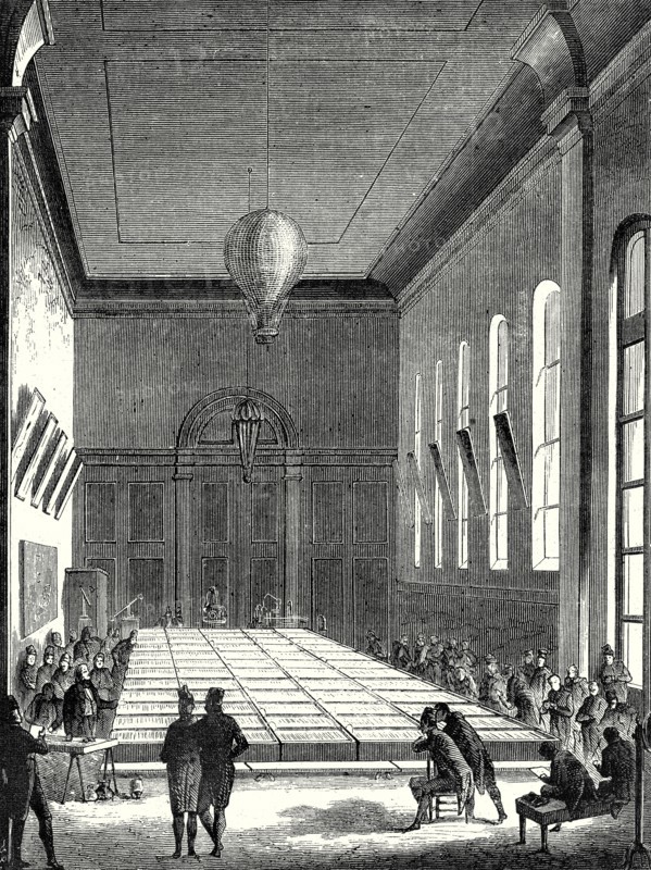 The large battery of the École Polytechnique built in 1813 on the request of Napoleon I