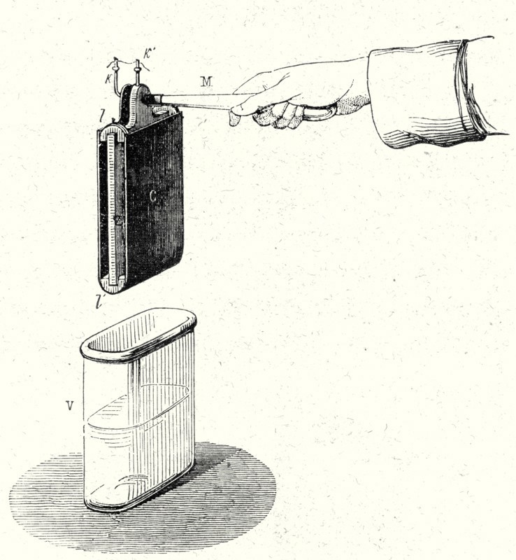 Activating a part of the battery of Wollaston