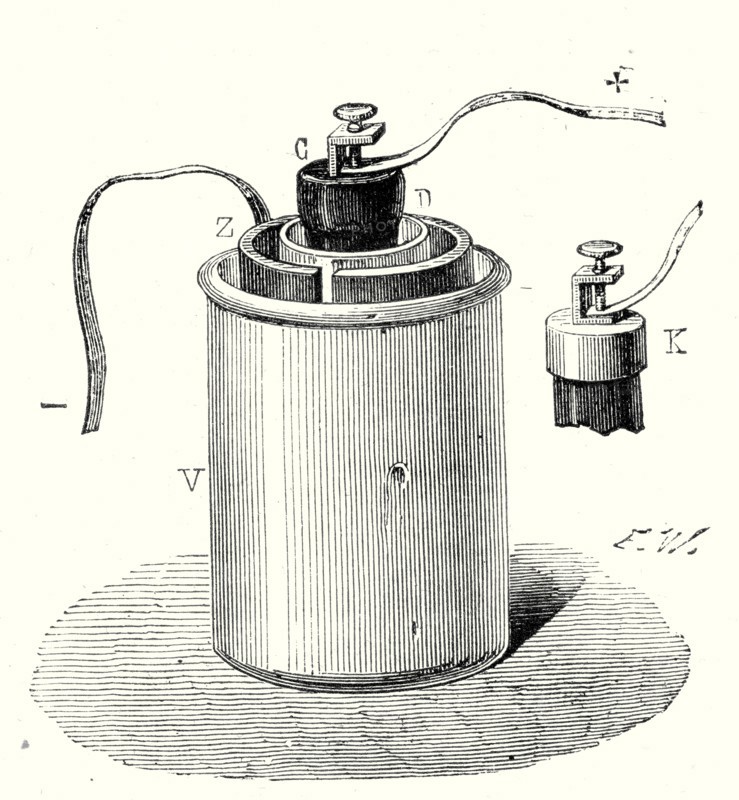Part of Bunsen's battery