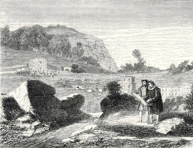 Salomon de Caus directs the creation of the gardens of Heidelberg