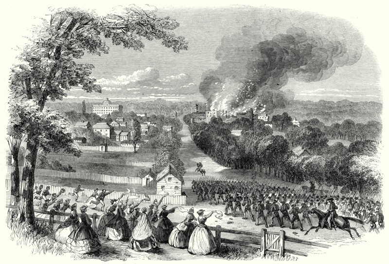 The Civil War In America: Reoccupation Of Jackson, Mississippi, By The Confederates, 8 August, 1863