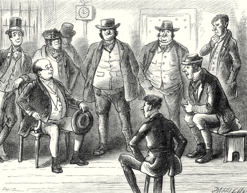 Pickwick Papers, Mr. Pickwick sitting for his portrait
