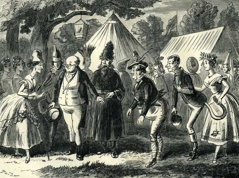 Pickwick Papers, "Permit me to introduce my friends, Mr. Tupman, Mr. Winkle, Mr. Snodgrass"