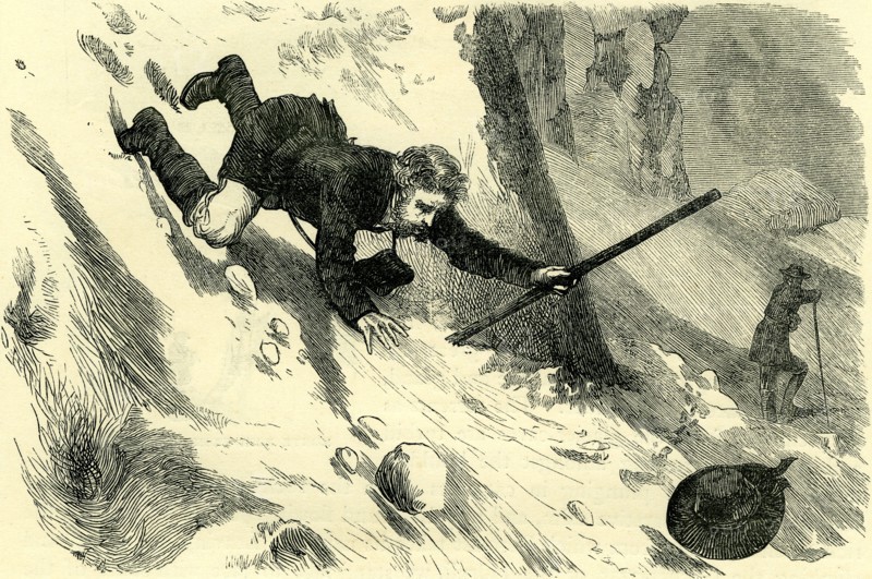 TRYING A GLISSADE,  Switzerland