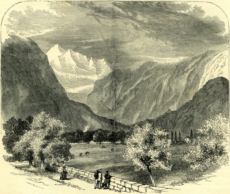 THE JUNGFRAU, FROM INTERLACHEN, Switzerland