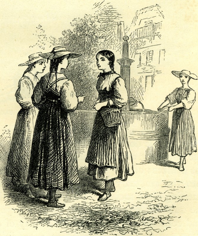 COSTUME OF SWISS GIRLS, Switzerland