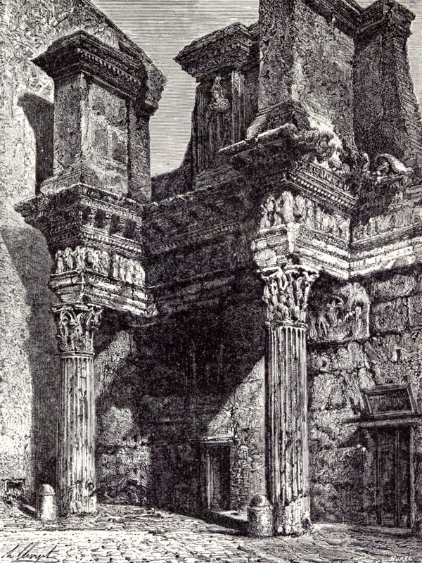 Rome Italy 1875, FORUM TRANSITORIUM, OR FORUM OF NERVA