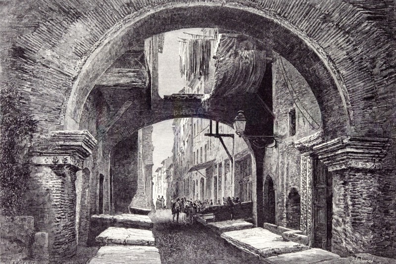 Rome Italy 1875, Pescheria Vecchia