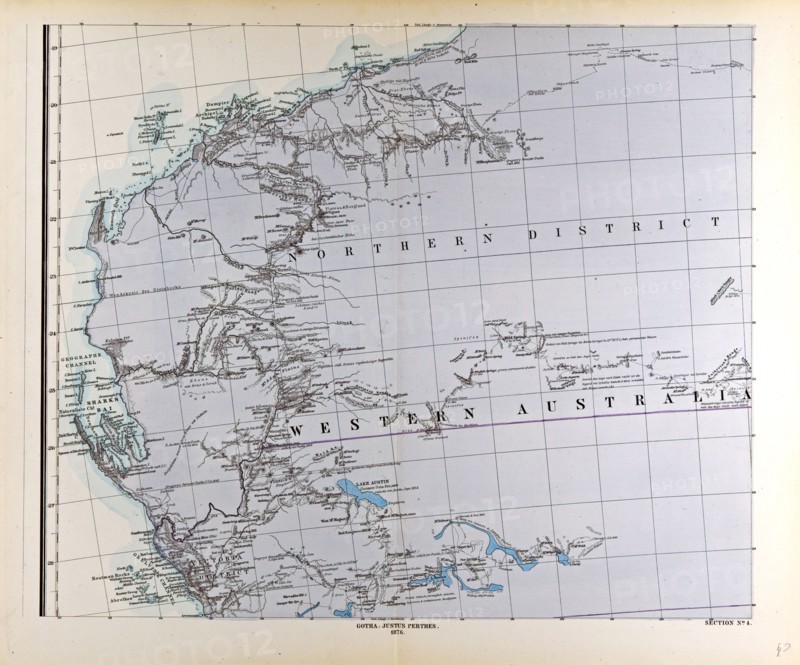 Australia Map Gotha, Justus Perthes, 1872, Atlas. Perthes, Johan Georg Justus 1749 Ã¢â‚¬â€ú 1816, German publisher, was born in Rudolstadt in 1749. In 1785 he founded at Gotha the business which bears his name, Justus Perthes. In this he was joined in 1814 by his son Wilhelm, 1793 Ã¢â‚¬â€ú 1853. He laid the foundation of the Geographical Branch of the business, for which it is chiefly famous, by publishing the and-Atlas (1817-1823) of Adolf Stieler (1775-1836). Wilhelm Perthes engaged the collaboration of the most eminent German geographers of the time, including Heinrich  Berghaus, Christian Gottlieb Reichard, Karl Spruler and Emil von Sydow. The business passed to his son Bernard Wilhelm Perthes (1821-1857). In 1863 the firm first issued the Almanach de Gotha, a statistical, Historical and genealogical Annual (in French) of the various countries of the world.