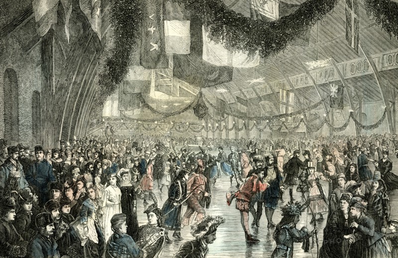 Skating Club, Quebec, Canada, 19th century