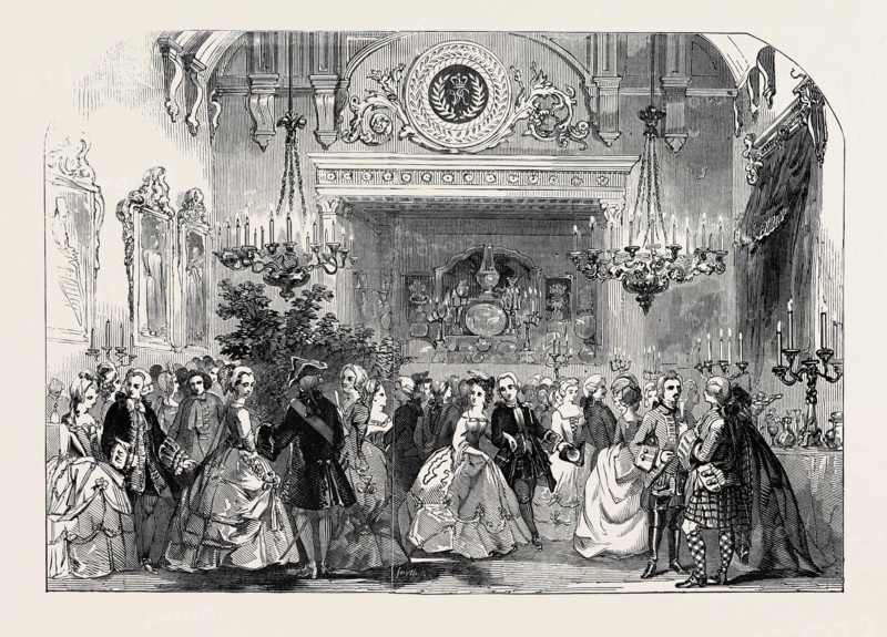 HER MAJESTY'S COSTUME BALL, THE SUPPER IN THE GREAT DINING ROOM