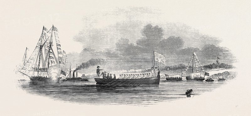 HER MAJESTY LANDING AT THE ISLE OF WIGHT, DRAWN BY M.N. CONDY, ESQ