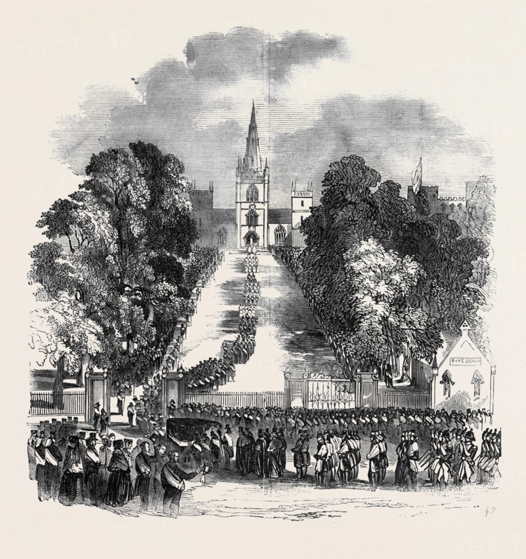 FUNERAL OF THE MARQUIS OF DOWNSHIRE, AT HILLSBOROUGH