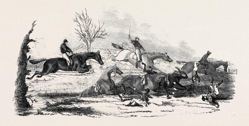 THE HARROW STEEPLE CHASE, THE FALL AT THE BROOK