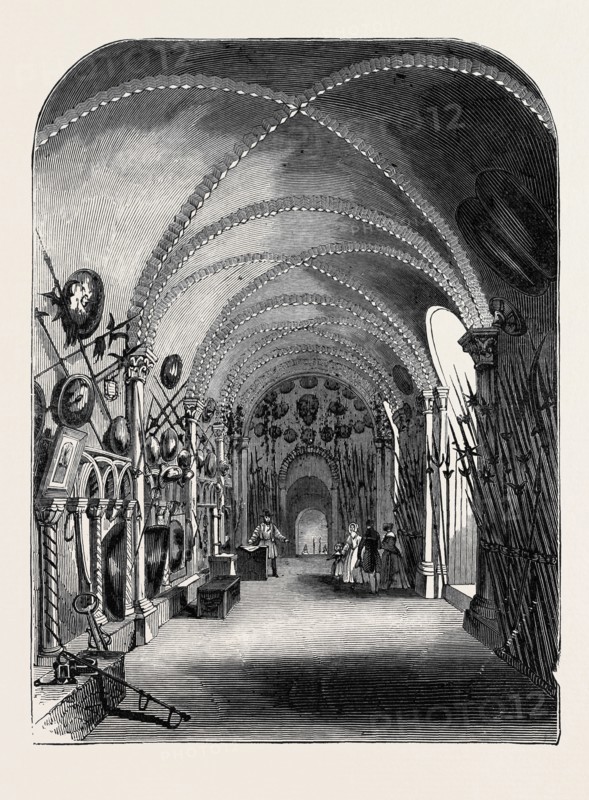 EASTER MONDAY, THE ELIZABETHAN ARMOURY, TOWER OF LONDON.