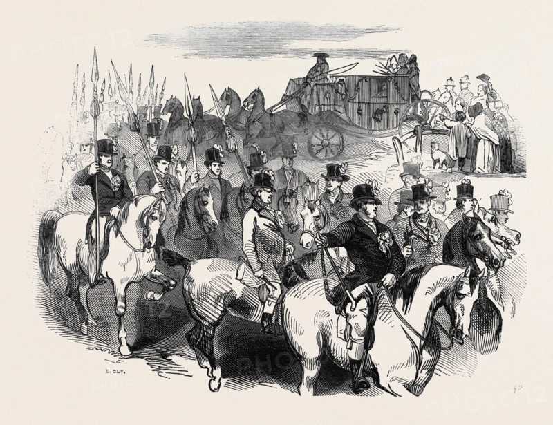 THE SHERIFF OF OXFORD'S JAVELIN MEN, ESCORTING THE JUDGES OF ASSIZE.