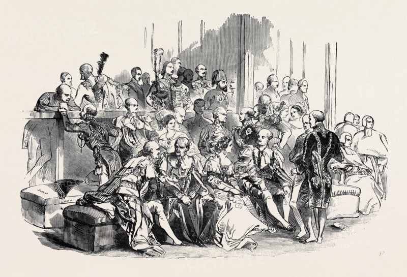 THE AMBASSADORS' AND CHURCH BENCHES, HOUSE OF LORDS.