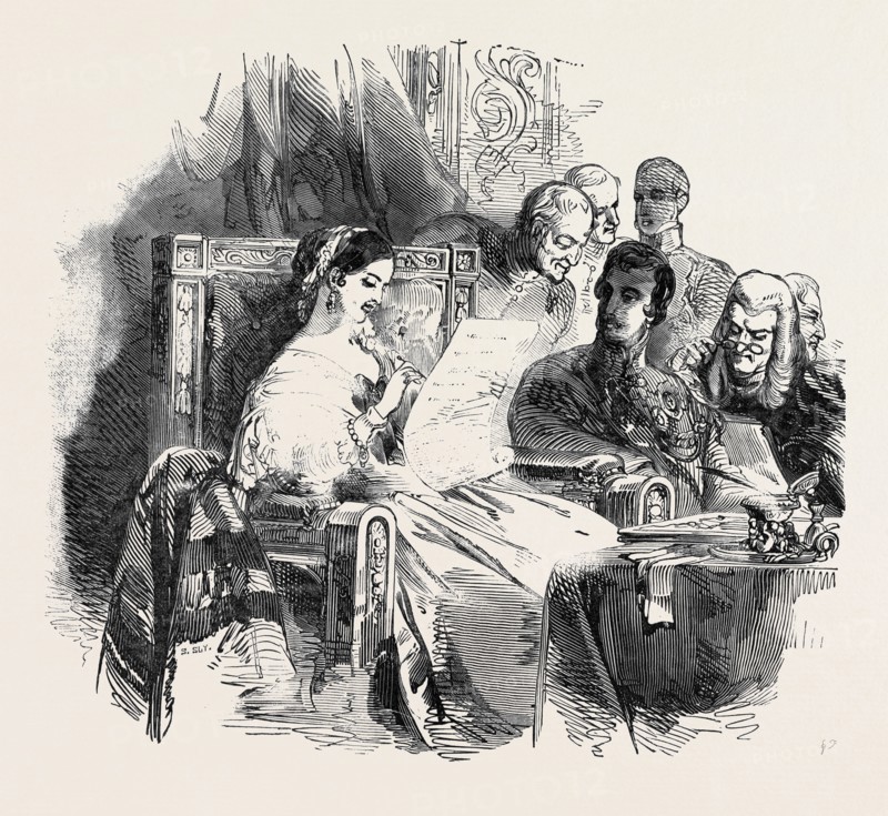 HER MAJESTY PRICKING THE SHERIFFS' ROLL.