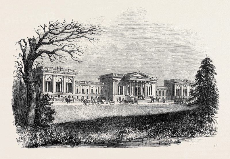 STOWE, THE GARDEN FRONT.