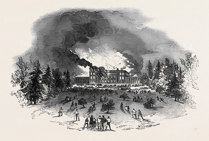 DESTRUCTION OF CAVERSHAM PARK HOUSE BY FIRE
