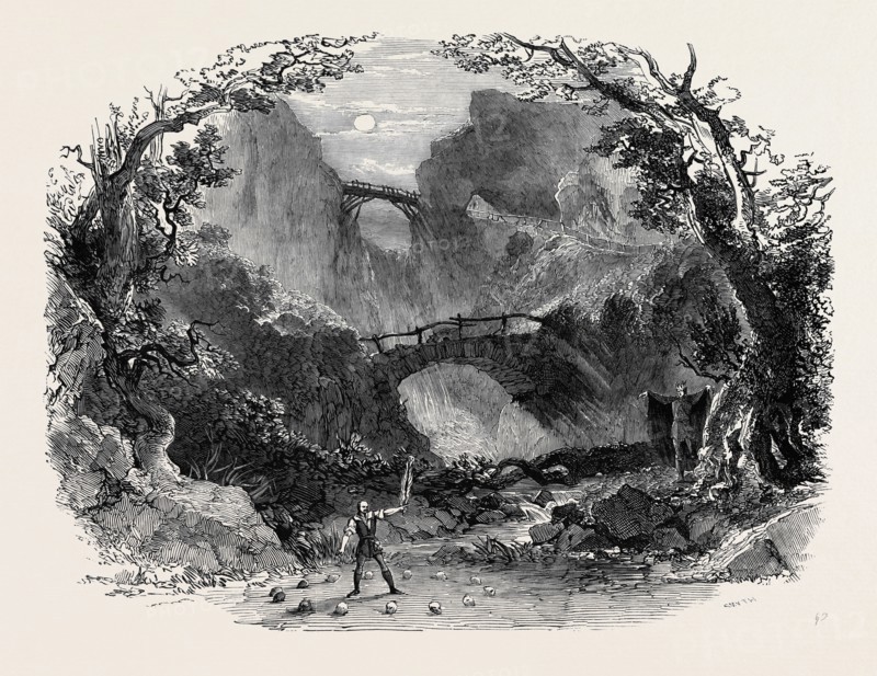 SCENE FROM "DER FREISCHUTZ" (THE WOLF'S GLEN), AT THE ROYAL ITALIAN OPERA