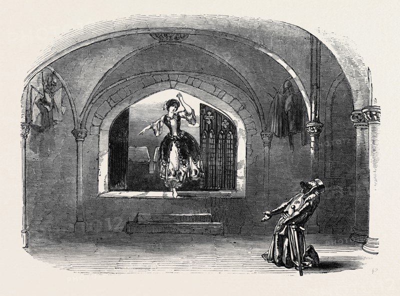 SCENE FROM "IVANHOE," AT THE HAYMARKET THEATRE