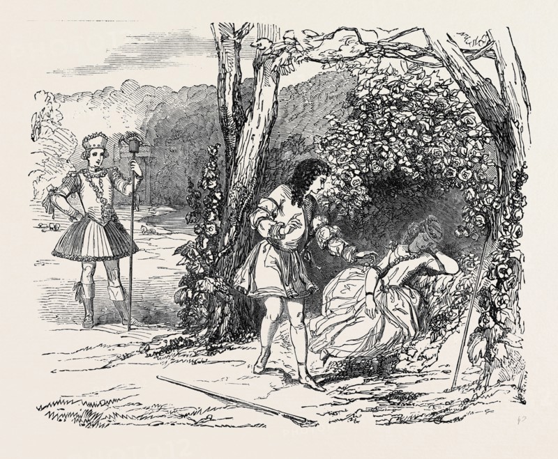 SCENE FROM "CYMON AND IPHIGENIA," AT THE LYCEUM THEATRE