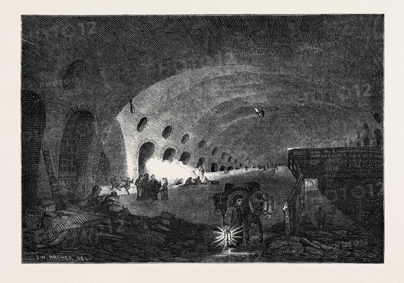 PICTURESQUE SKETCHES OF LONDON, THE ADELPHI "DRY ARCHES"