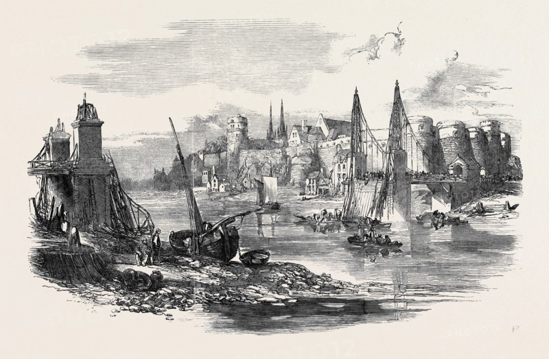 REMAINS OF THE SUSPENSION BRIDGE AT ANGERS, AFTER THE LATE ACCIDENT