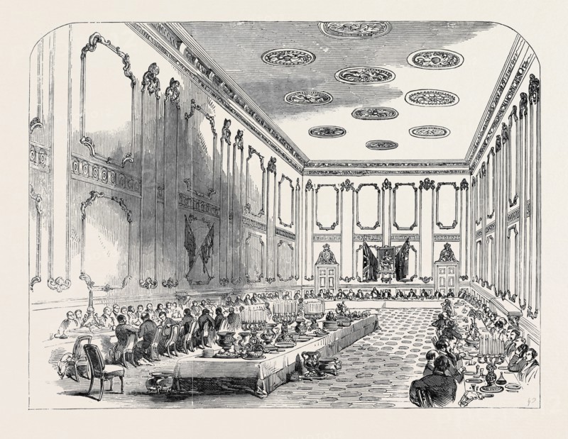 GRAND BANQUET OF THE OFFICERS OF THE COLDSTREAM GUARDS, IN ST. JAMES'S PALACE