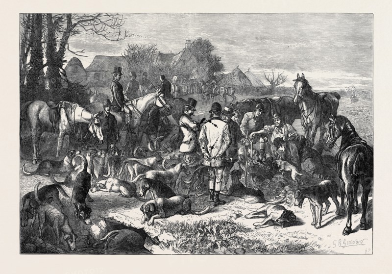 "DIGGING OUT." BY G.B. GODDARD, 1873