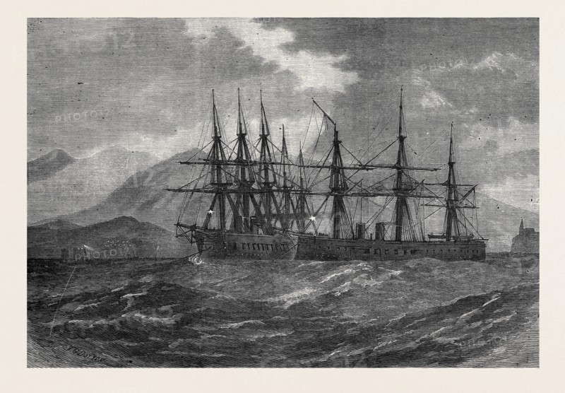 COLLISION BETWEEN H.M.S. NORTHUMBERLAND AND H.M.S. HERCULES AT MADEIRA, 1873