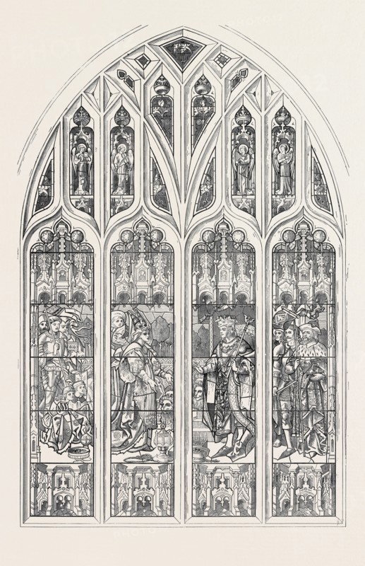 SHAKSPEARE MEMORIAL WINDOW FOR STRATFORD-ON-AVON CHURCH, 1873